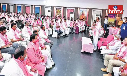 TRSLP Meeting Ends In Telangana Bhavan