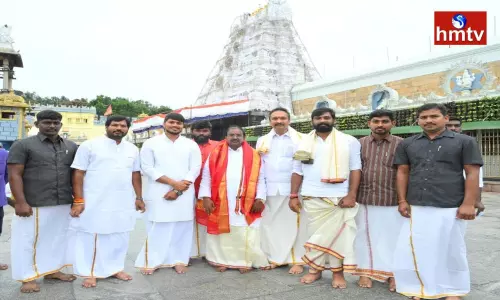 Somu Veerraju Visited to Tirumala