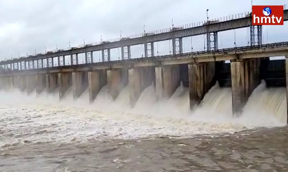 Heavy inflow of Flood Water into Taliperu Project