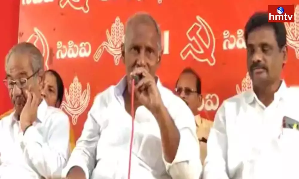 CPI Leader Kunamneni Sambasiva Rao Fire on BJP