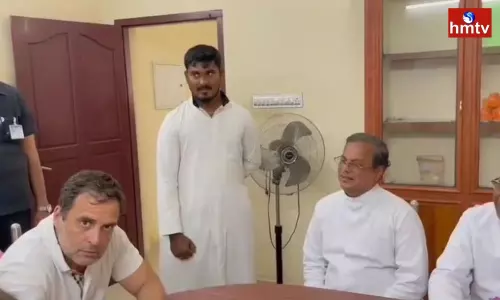 BJP Counters on Rahul Gandhi Meeting with George Ponnaiah BJP Counters on Rahul Gandhi Meeting with George Ponnaiah