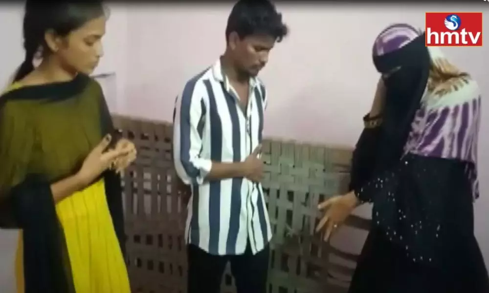 Girls Fight Over Common Boyfriend in Khammam