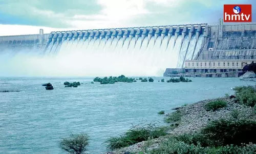 Huge Flood Water Flow Continues To Nagarjuna Sagar Project