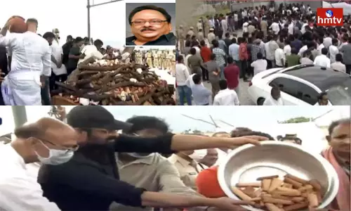 Rebel Star Krishnam Raju Last Rites | Tollywood Rebel Star Krishnam Raju Last Rites | Tollywood