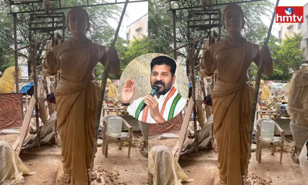 Telangana Thalli New Statue Made by Congress