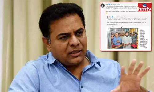 KTR Trolls Kishan Reddy For Elevators Inauguration