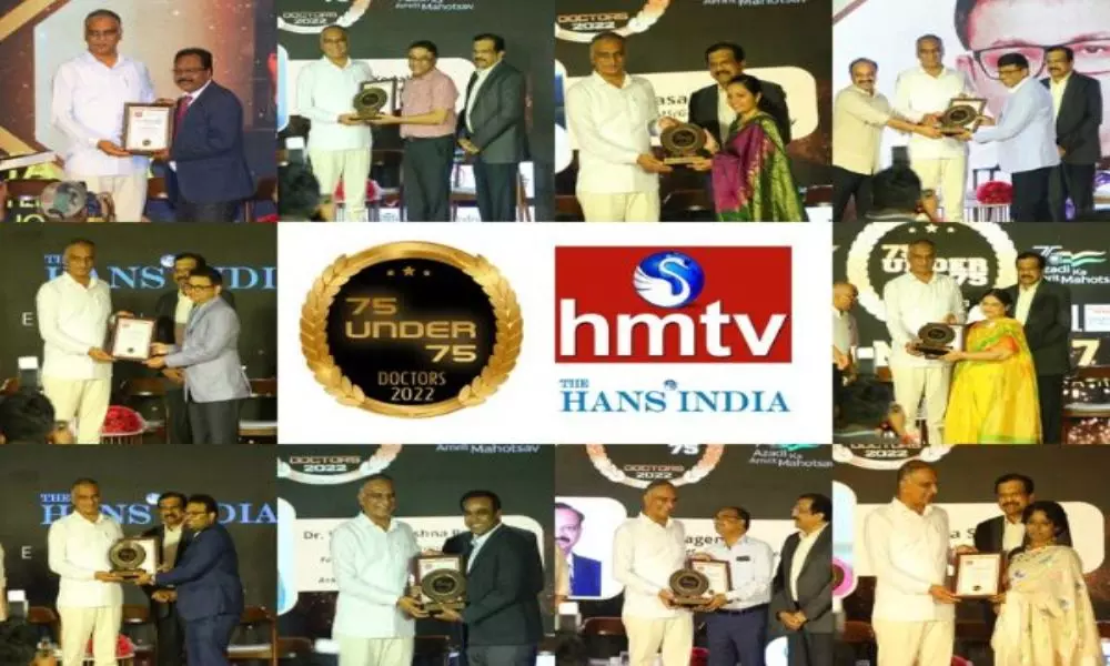 hmtv and The Hans India honored 75 doctors from across the country