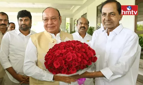 Gujarat Former CM Shankar Singh Vaghela Meets Telangana CM KCR Gujarat Former CM Shankar Singh Vaghela Meets Telangana CM KCR