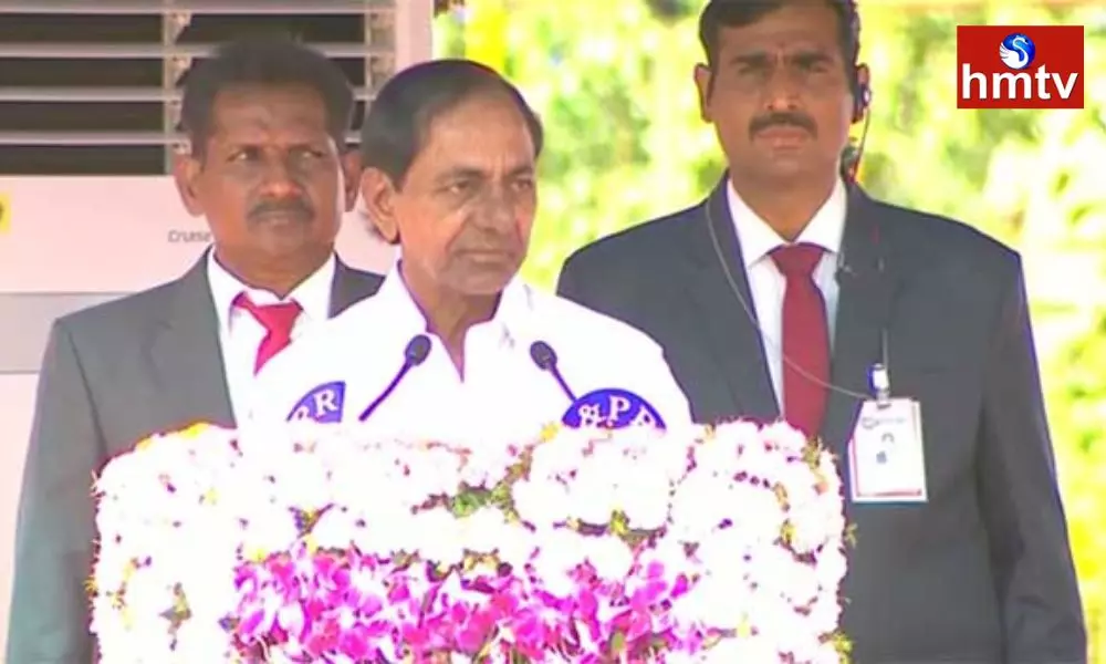 CM KCR Speech In Telangana Jateeya Samaikyata Dinotsavam