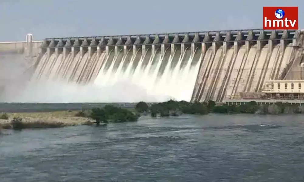 7 Gates Of Srisailam Dam Lifted