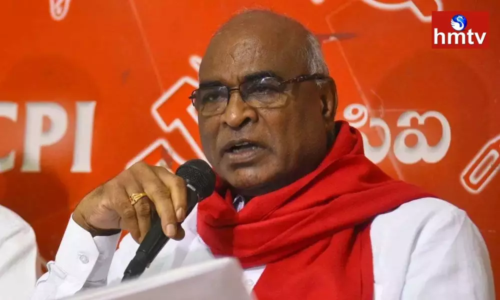 CPI leader Chada Venkat Reddy said that he is happy to promise 10 percent reservation for tribals