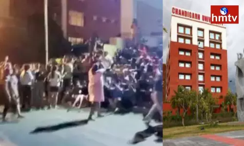 Huge Protest At Chandigarh University Again Over Video Leak Huge Protest At Chandigarh University Again Over Video Leak