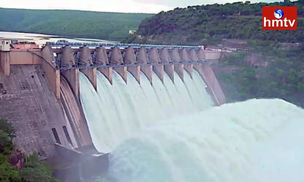 Huge Water Flow to Nagarjuna  Sagar