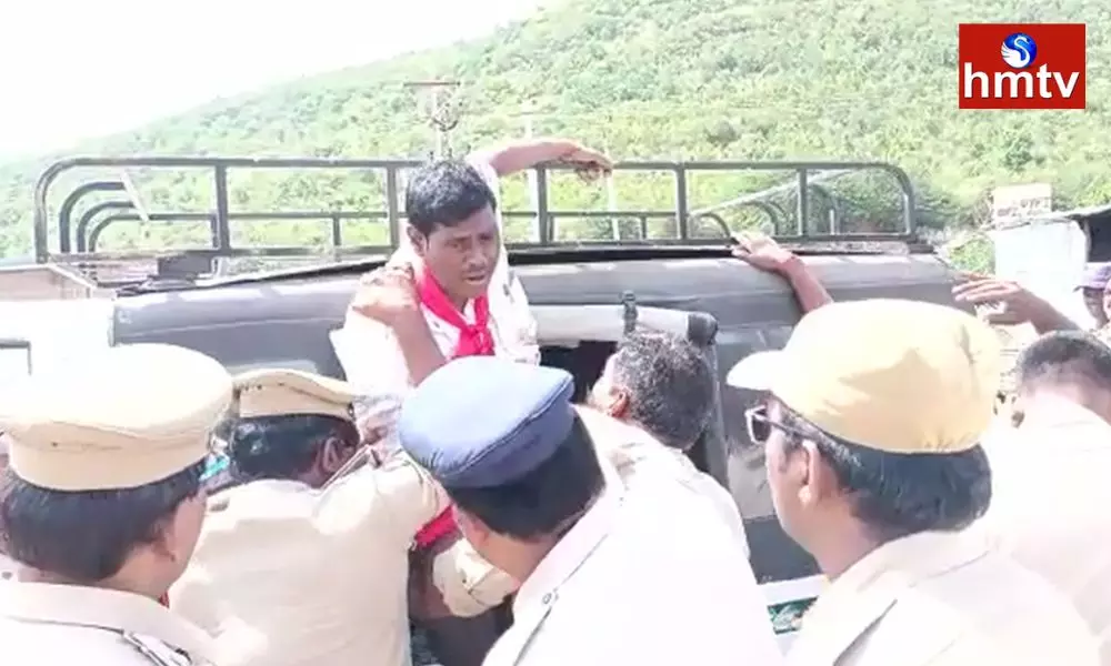 Tension at Rudraksha Gutta in Nandyala District
