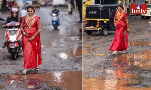 Kerala Road Becomes Wedding Photography Spot