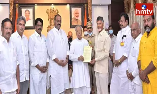 TDP Chief Chandrababu Meet  AP Governor | AP News