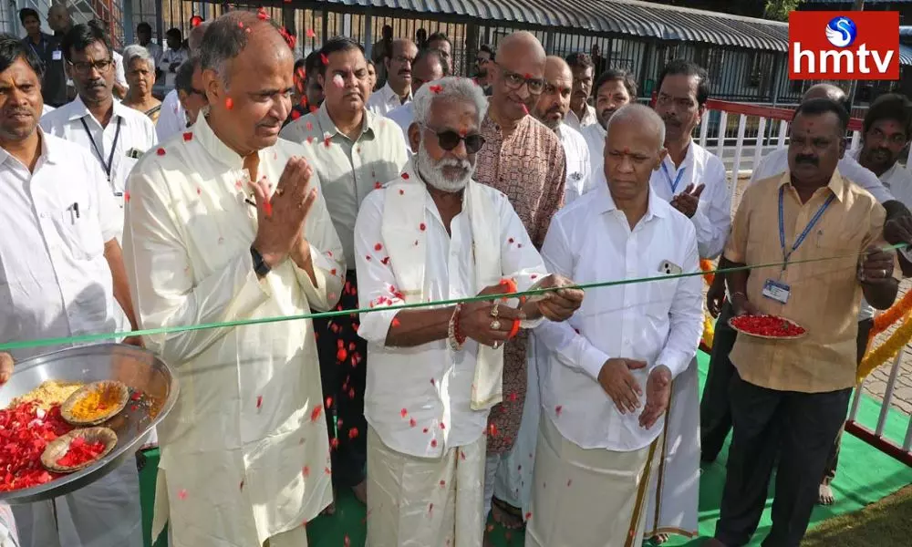 TTD Chairman Subba Reddy inaugurated the Reconstructed Park in Tirumala