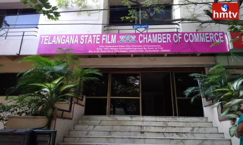 Tollywood Producers Protest at Producers Council Office Tollywood Producers Protest at Producers Council Office