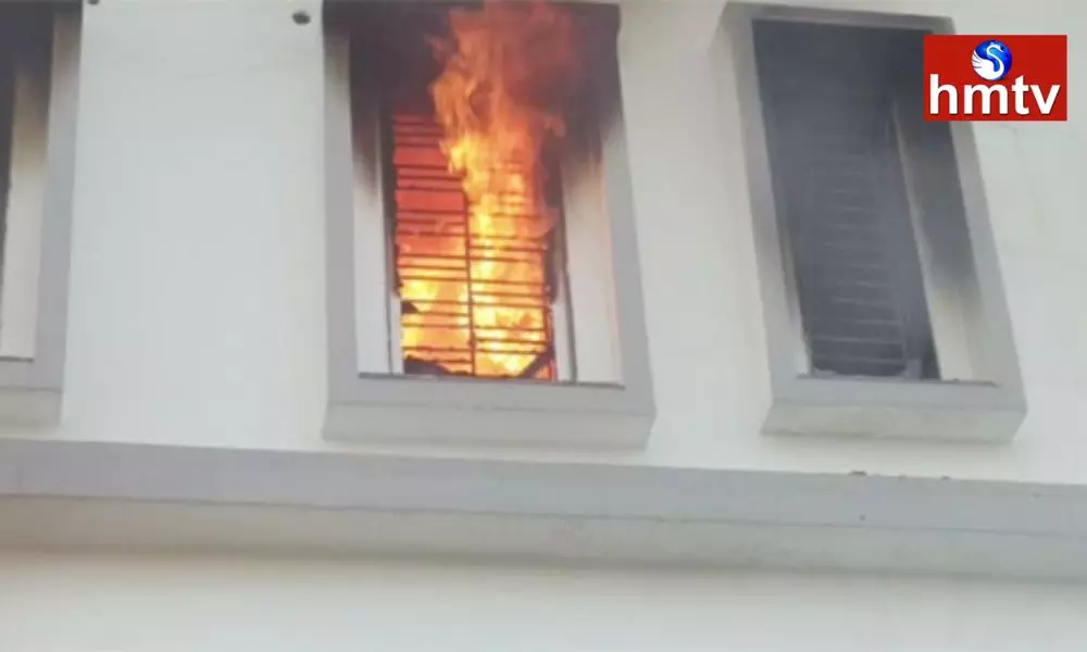 Fire Broke out Clinic in Renigunta Tirupati