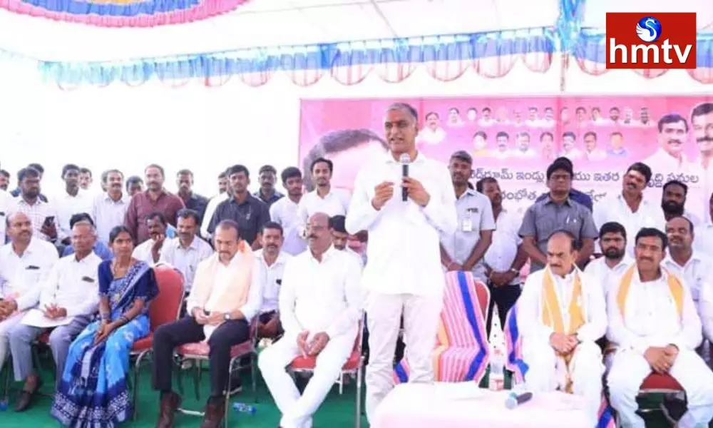 Minister Harish Rao Inauguration of Double Bedroom Houses in Siddipet District