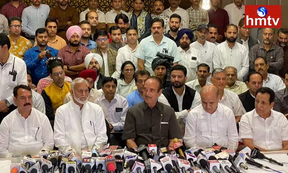Ghulam Nabi Azad Announces His New Political Party In Jammu