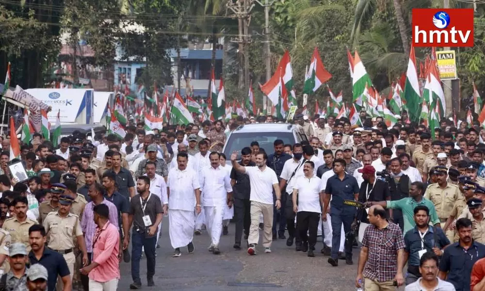 Rahul Gandhi Bharat Jodo Yatra Enters Malappuram | Telugu News