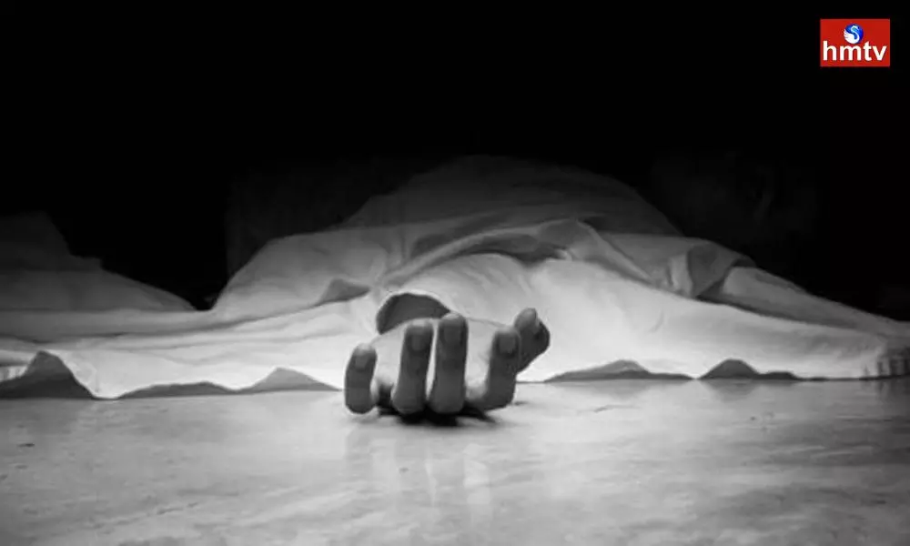 A Person Committed Suicide in front of Raghunadhapalem PS in Khammam District