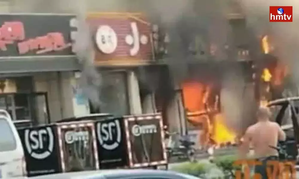 Fire Accident in Restaurant in China