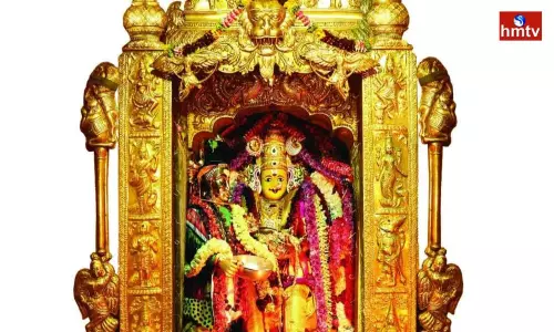 Annapurna Devi on the Fourth Day on Indrakiladri in Vijayawada