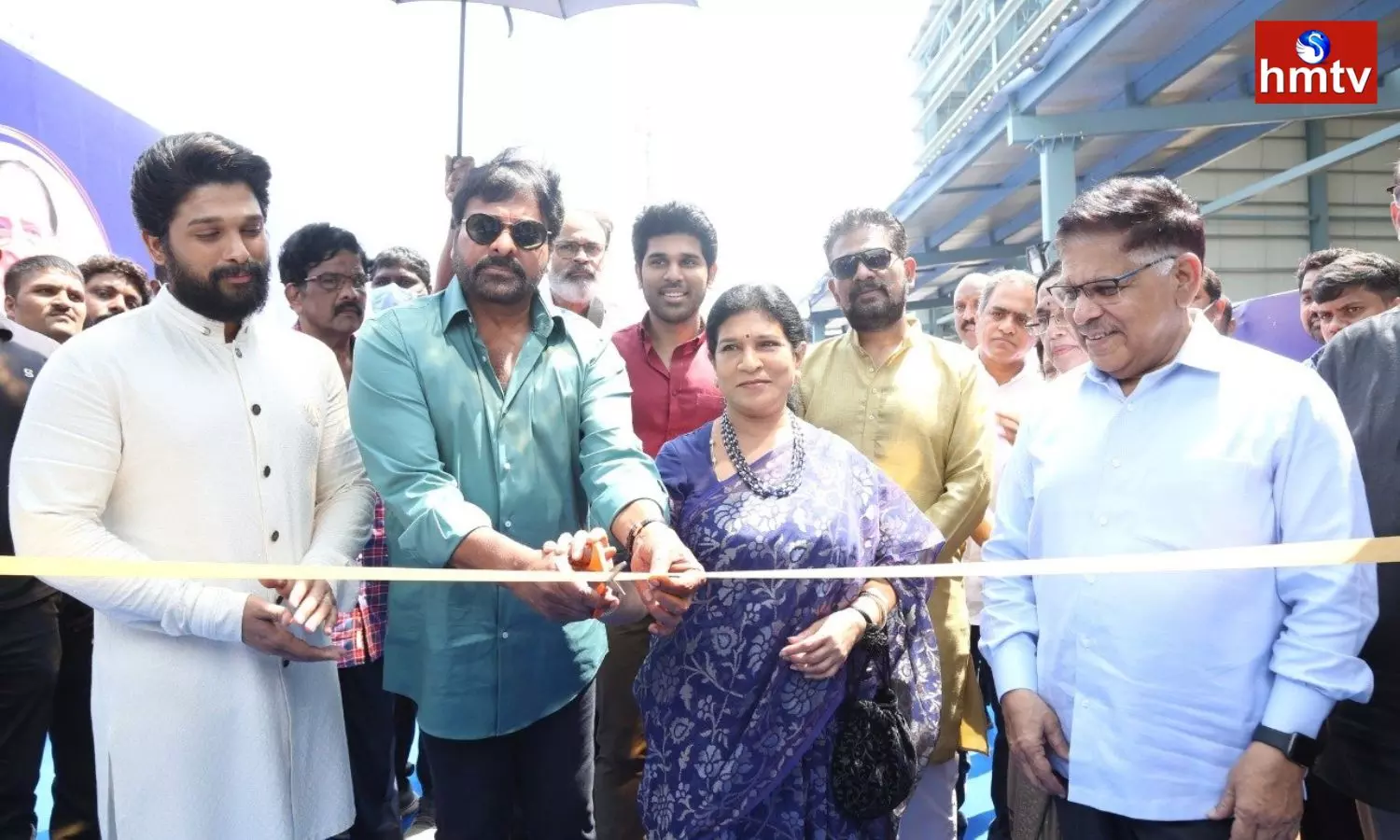 Allu Studios launched by Megastar Chiranjeevi with the Allu Family