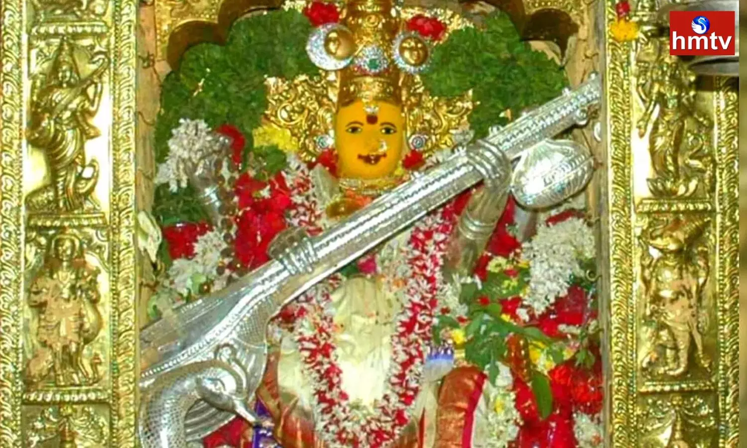 Durgamma Appearing in Saraswati  Devi Alankaram