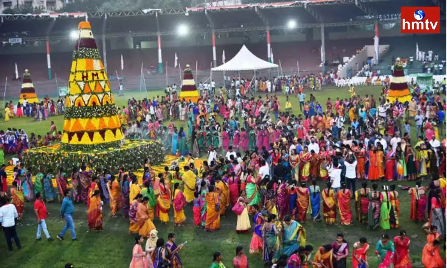 hmtv Mega Bathukamma Event In LB Stadium Hyderabad