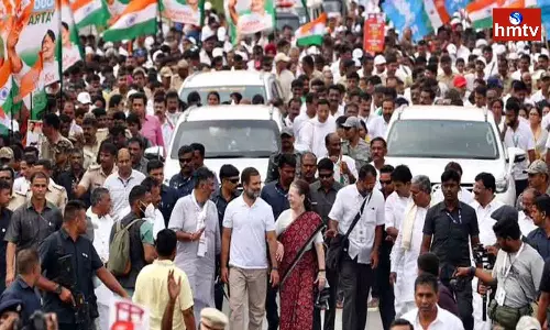 Sonia Gandhi Participated in Rahul Gandhi Bharat Jodo Yatra Sonia Gandhi Participated in Rahul Gandhi Bharat Jodo Yatra