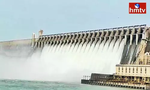 Nagarjuna Sagar 20 Gates Lifted Due to Heavy Flood Water Nagarjuna Sagar 20 Gates Lifted Due to Heavy Flood Water