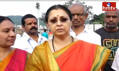 Movie Actress Gautami Visited Tirumala Movie Actress Gautami Visited Tirumala