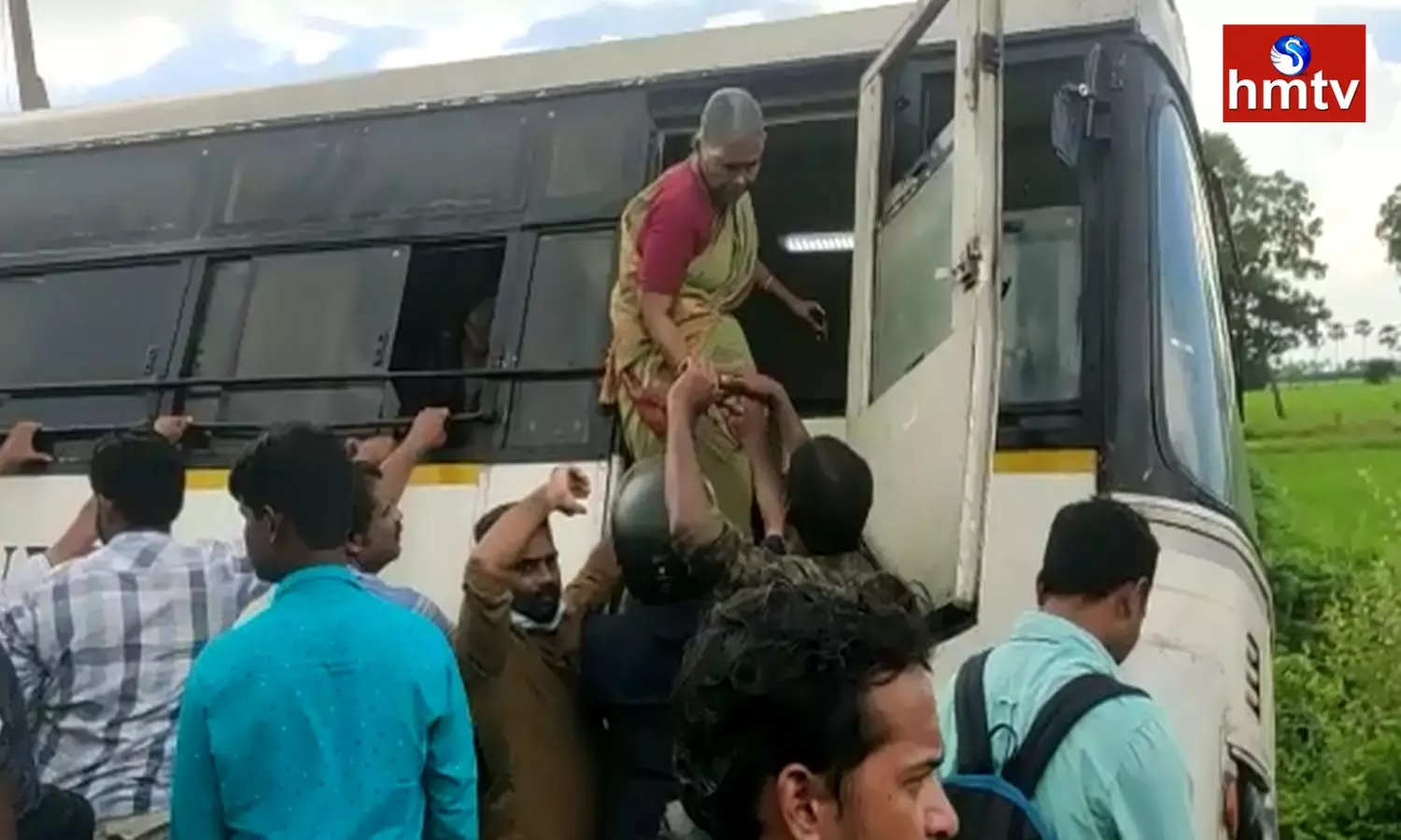 RTC Bus Accident in Krishna District