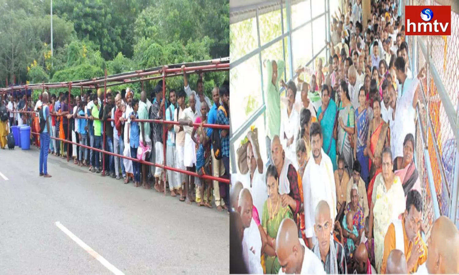 Huge Devotees Rush At Tirumala Tirupati Temple