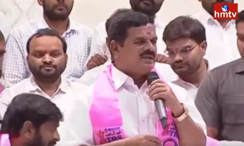 Swamy Goud said that he is happy to join TRS Swamy Goud said that he is happy to join TRS