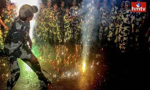 BSF Soldiers Diwali Celebrations at the Jammu and Kashmir Borders