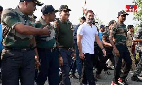 Rahul Gandhi’s Bharat Jodo Yatra to Enter Telangana Tomorrow Rahul Gandhi’s Bharat Jodo Yatra to Enter Telangana Tomorrow