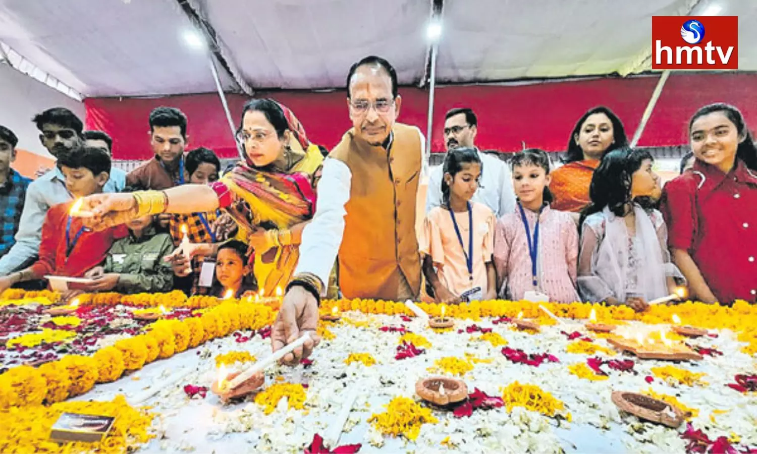 Madhya Pradesh CM Shivraj Singh Chouhan Diwali Celebrations in Bhopal