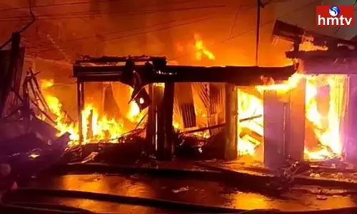 A huge fire broke out in Arunachal Pradesh