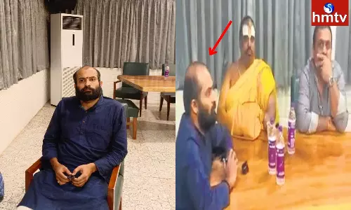 Ramachandra Bharti currently staying in Delhi recently came to Telangana