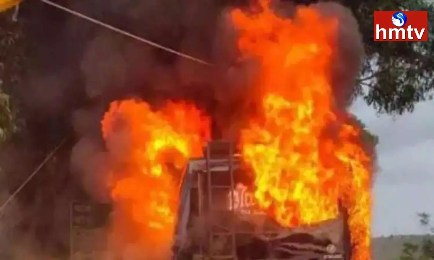 Gas tanker exploded in Dumka and three buses were burnt