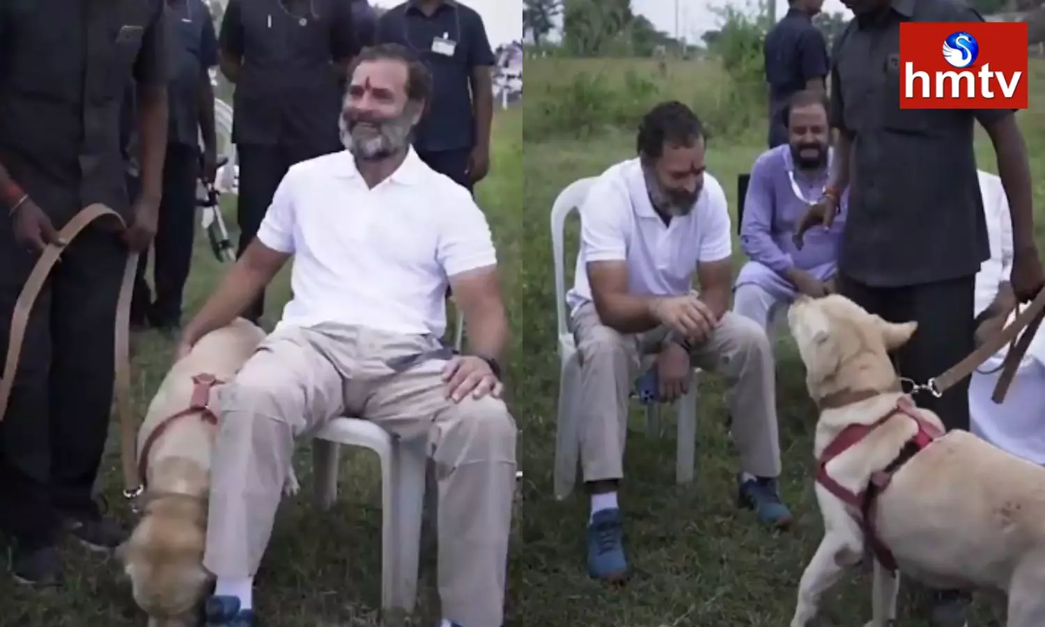 Rahul Having Fun With His Dog During The Break Time