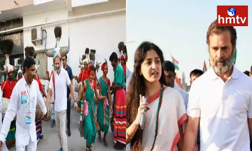 Actress Poonam Kaur Participated in the Rahul Gandhi Padayatra Actress Poonam Kaur Participated in the Rahul Gandhi Padayatra