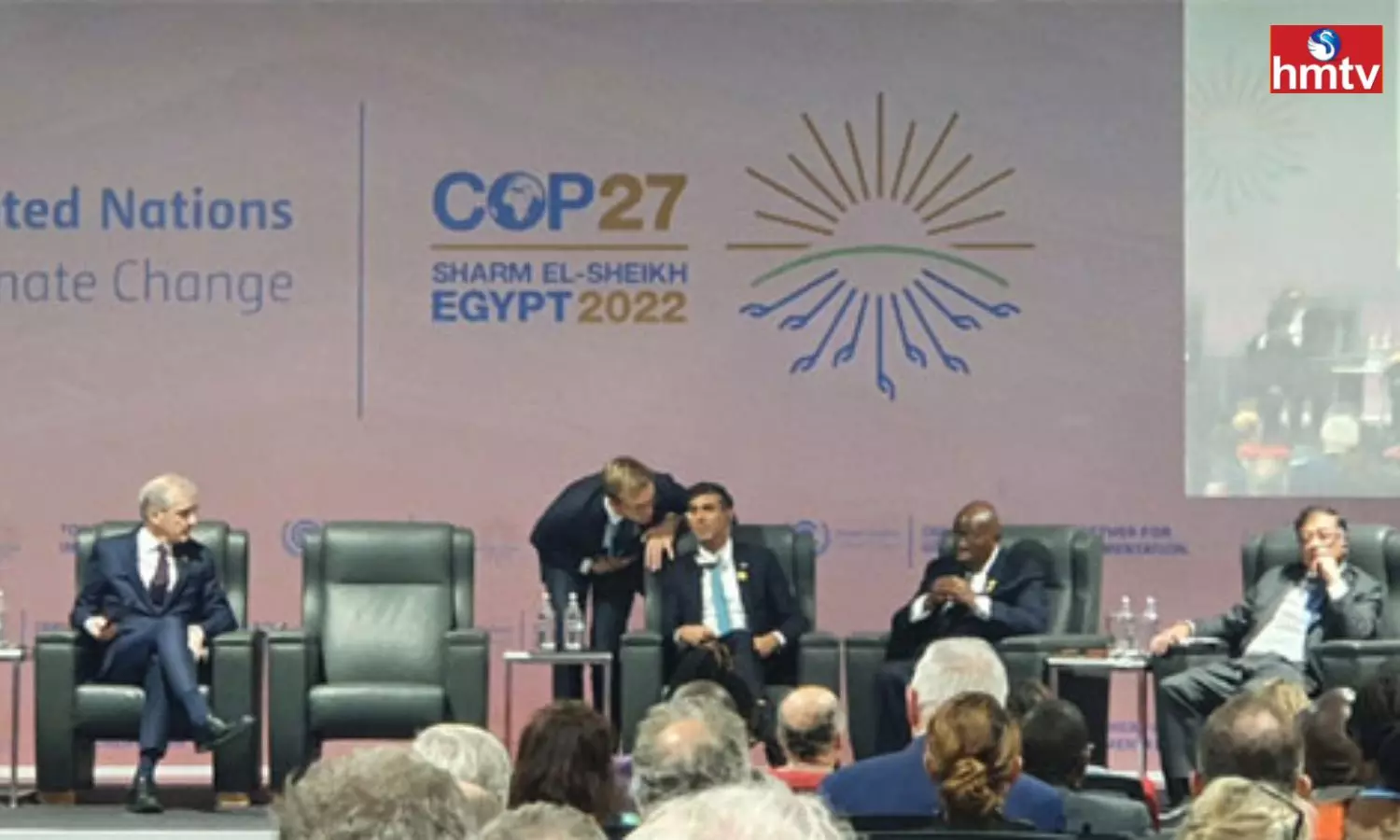 Rishi Sunak Rushed Out Of COP27 Event