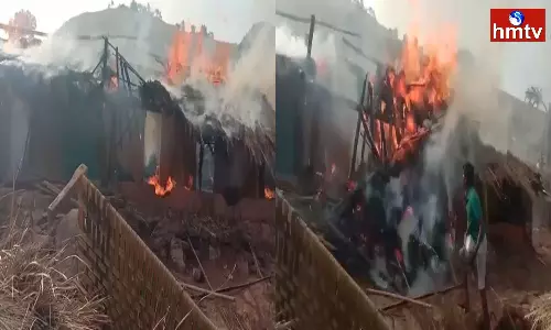 Fire Accident Took Place in Alluri District Fire Accident Took Place in Alluri District