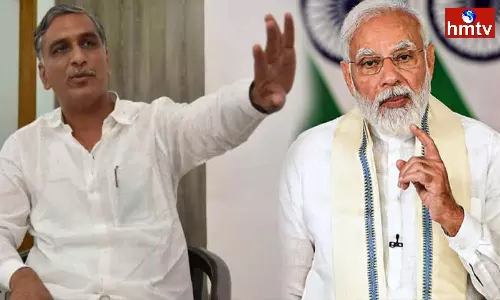 Harish Rao counter to PM Modi on Twitter