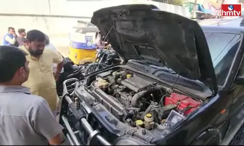 MLA Raja Singhs Bullet-Proof Vehicle Breaks Down in Hyderabad